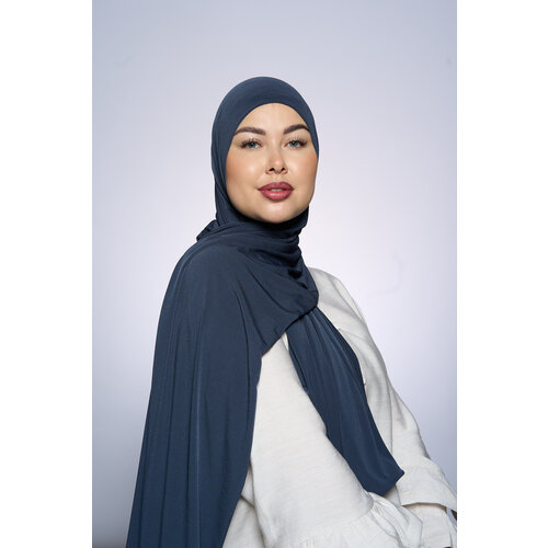 Premium Jersey Hijab Fin -   Anthracite Gray Premium Jersey Hijab Fin -   Anthracite Gray
