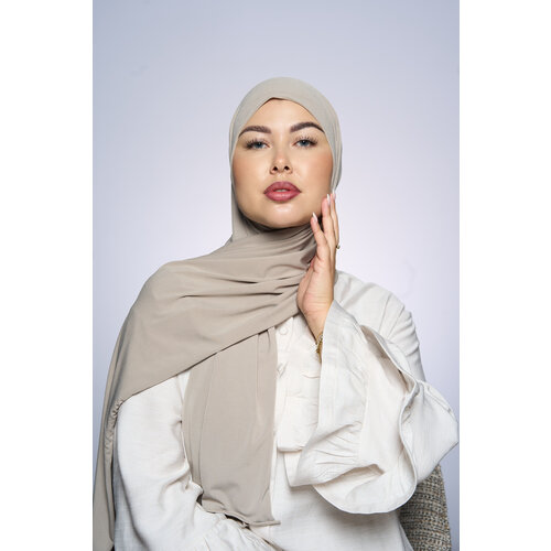 Premium Jersey Hijab Fin - Dark Almond Premium Jersey Hijab Fin - Dark Almond