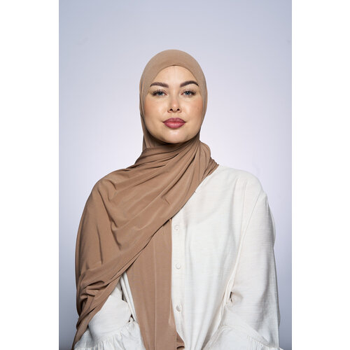 Premium Jersey Hijab Fin - Cacao Premium Jersey Hijab Fin - Cacao
