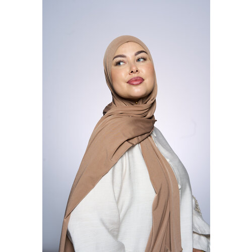 Premium Jersey Hijab Fin - Cacao Premium Jersey Hijab Fin - Cacao