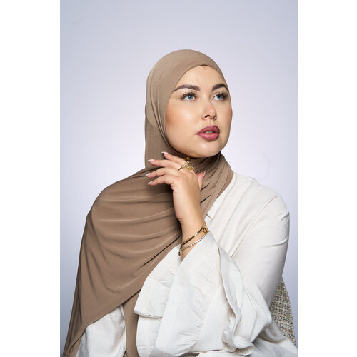 Premium Jersey Hijab Fin -  Koper Roze