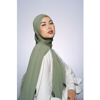 Premium Jersey Hijab Fin -   Khaki