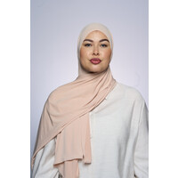 Premium Jersey Hijab Fin - Light Nany