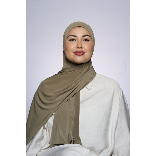 Premium Jersey Hijab Fin -  Oyster Green
