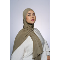 Premium Jersey Hijab Fin -  Oyster Green