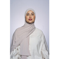 Premium Jersey Hijab Fin -  Light Almond