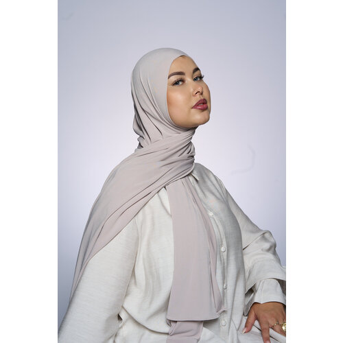 Premium Jersey Hijab Fin -  Light Almond Premium Jersey Hijab Fin -  Light Almond
