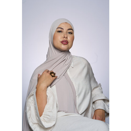 Premium Jersey Hijab Fin -  Light Almond Premium Jersey Hijab Fin -  Light Almond