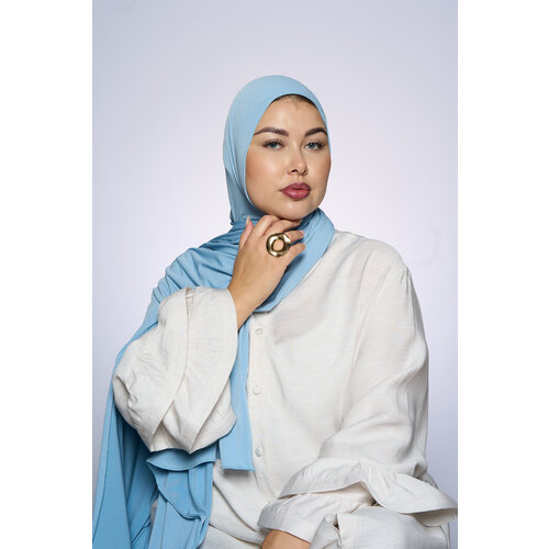 Premium Jersey Hijab Fin - Sea Gray Premium Jersey Hijab Fin - Sea Gray