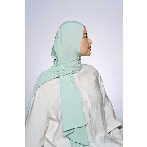 Premium Jersey Hijab Fin - Moss Mint Premium Jersey Hijab Fin - Moss Mint