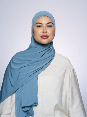 Premium Jersey Hijab Fin - Gray Premium Jersey Hijab Fin - Gray