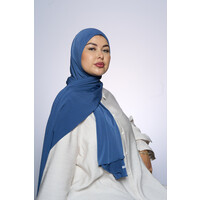 Premium Jersey Hijab Fin -  Dark Olive Gray