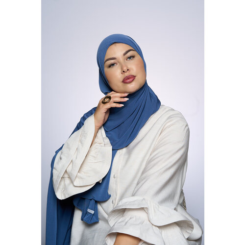 Premium Jersey Hijab Fin -  Dark Olive Gray