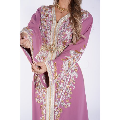 Caftan Ayanna Paleviolet pink Caftan Ayanna Paleviolet pink