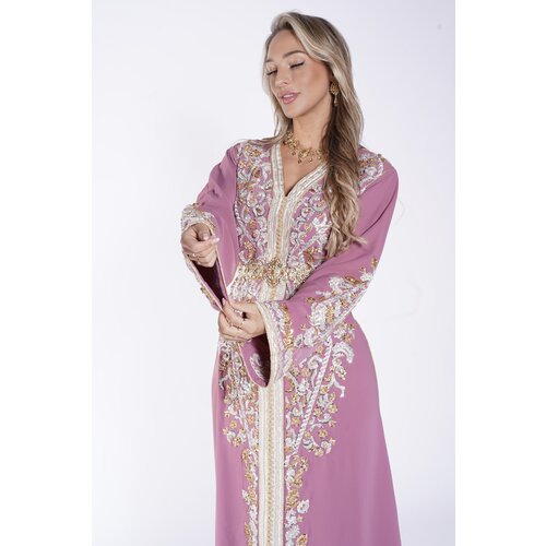 Caftan Ayanna Paleviolet pink Caftan Ayanna Paleviolet pink