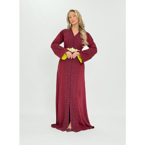 Caftan Lamyae  Bordeaux