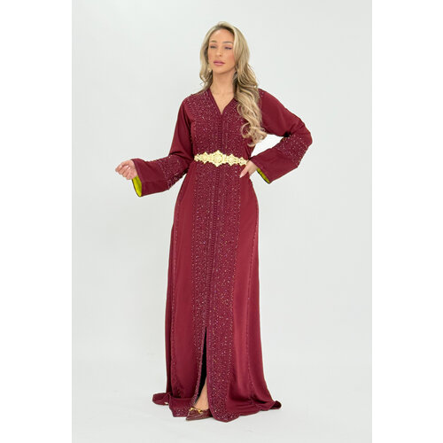 Caftan Lamyae  Bordeaux
