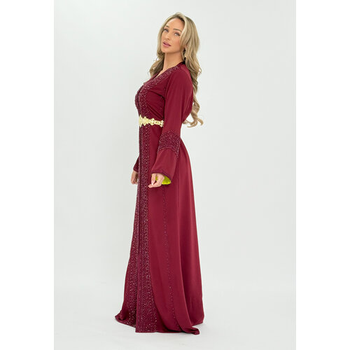 Caftan Lamyae  Bordeaux