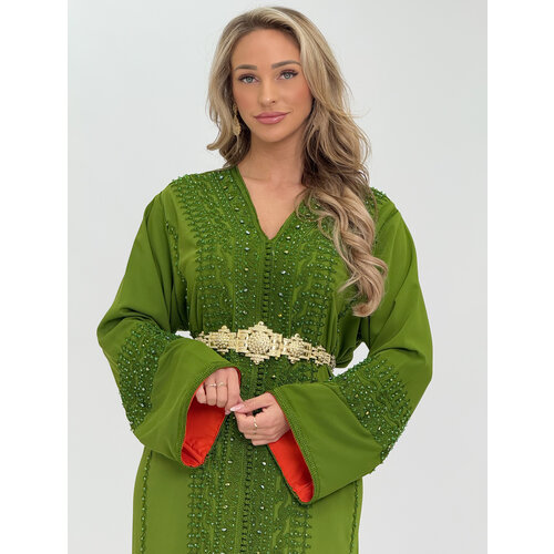 Caftan Lamyae Olive Green Caftan Lamyae Olive Green
