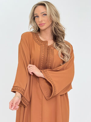 Caftan Nora Coffee Brown