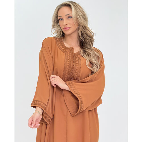 Caftan Nora Coffee Brown