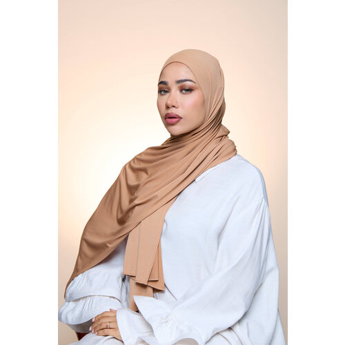 PREMIUM JERSEY HIJAB HERA - CARAMEL