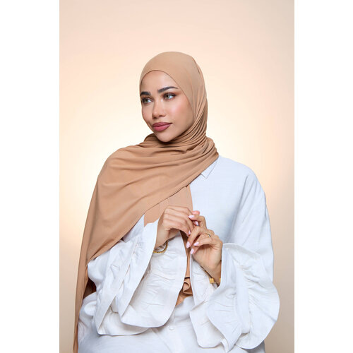 PREMIUM JERSEY HIJAB HERA - CARAMEL