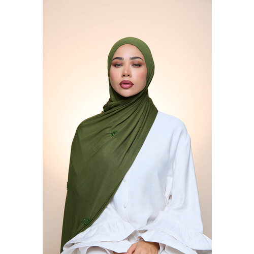Jersey Hijab Zaya Forest Green Jersey Hijab Zaya Forest Green
