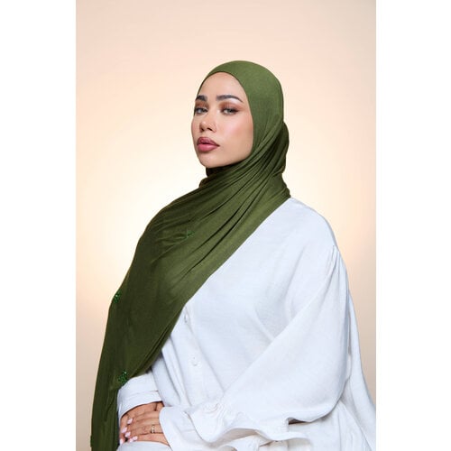 Jersey Hijab Zaya Forest Green Jersey Hijab Zaya Forest Green