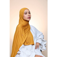 Jersey Hijab Zaya Honey Orange