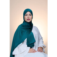 V=Hijab Premium Satin  Mae  Pine Green