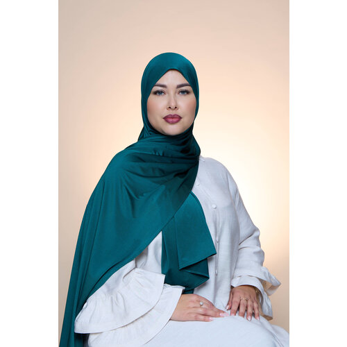 Hijab Premium Satin  Mae  Pine Green