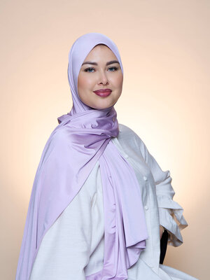 Hijab Premium Satin  Mae  Thistle