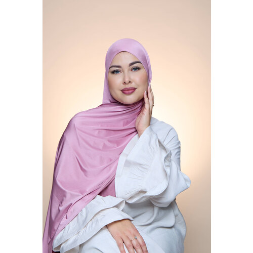 Hijab Premium Satin  Mae Amaranth pink