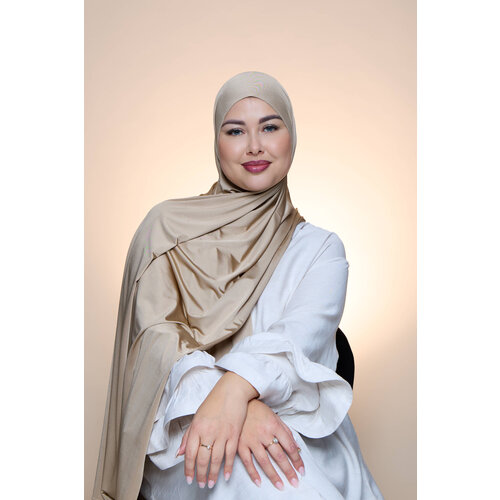 Hijab Premium Satin  Mae Nude Hijab Premium Satin  Mae Nude