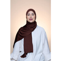 Hijab Premium Satin  Mae Brown