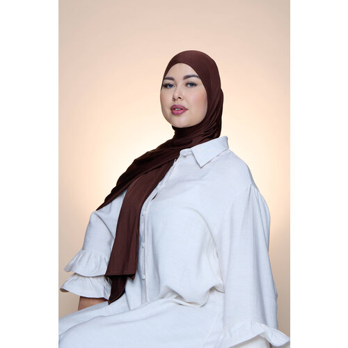 Hijab Premium Satin  Mae Brown
