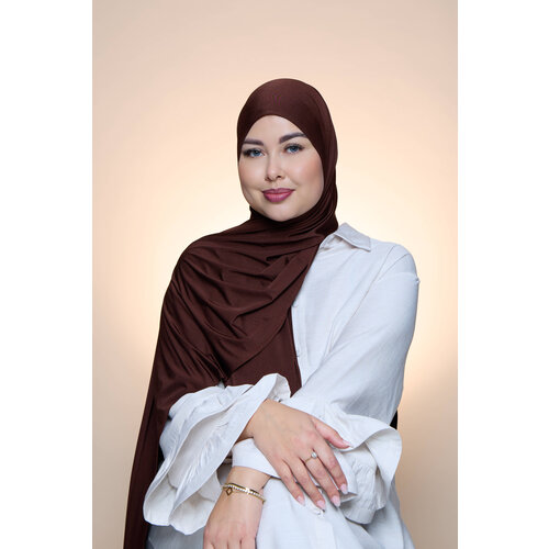 Hijab Premium Satin  Mae Brown