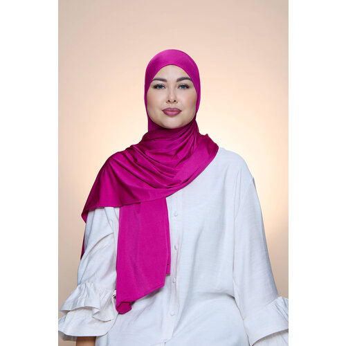 Hijab Premium Satin  Mae Magenta