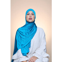 Hijab Premium Satin  Mae  Sky Blue