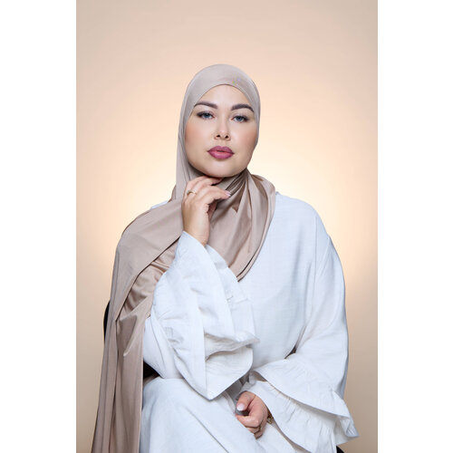 Hijab Premium Satin  Mae Smoke Gray Hijab Premium Satin  Mae Smoke Gray