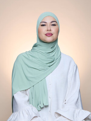 Premium Jersey Hijab Fin - Dark Latte