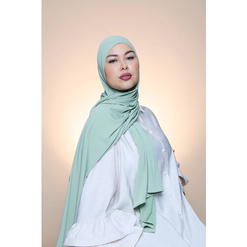 Premium Jersey Hijab Fin - Dark Latte