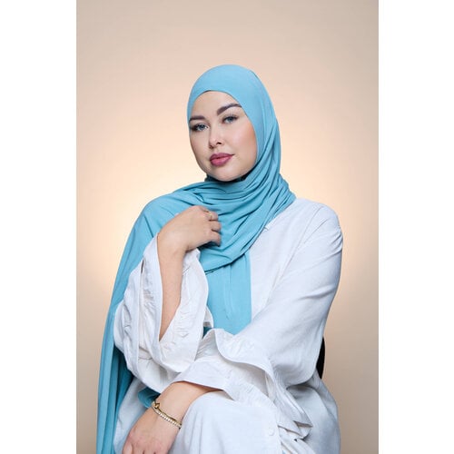Premium Jersey Hijab Fin - Light Mint Premium Jersey Hijab Fin - Light Mint