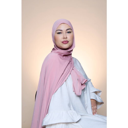 Premium Jersey Hijab Fin -  Paleviolet Pink
