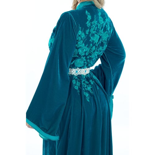 Caftan Amara Blue Petrol