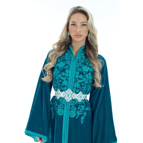 Caftan Amara Blue Petrol