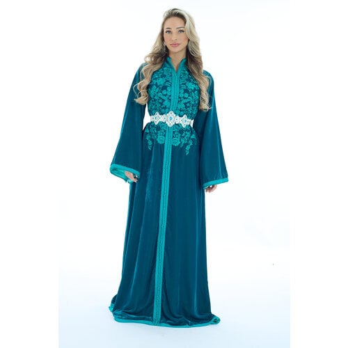 Caftan Amara Blue Petrol