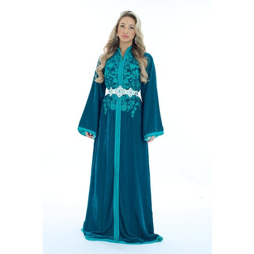Caftan Amara Blue Petrol