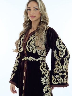 Caftan Nisma Brown